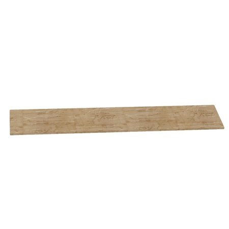 DESIGNS OF DISTINCTION 12" x 60" Flat Rustic Hand Scraped Shelf, Red Oak 01SH126010AK1